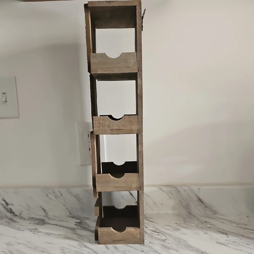 Rustic Wine Rack with White Letters - Picture 3 of 7